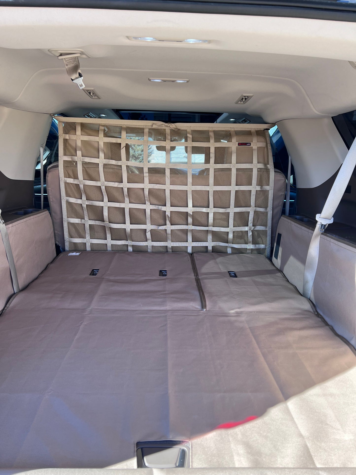 2021 - Newer Cadillac Escalade / Escalade ESV Behind 2nd Row Seats Rear Barrier Divider Net-Raingler