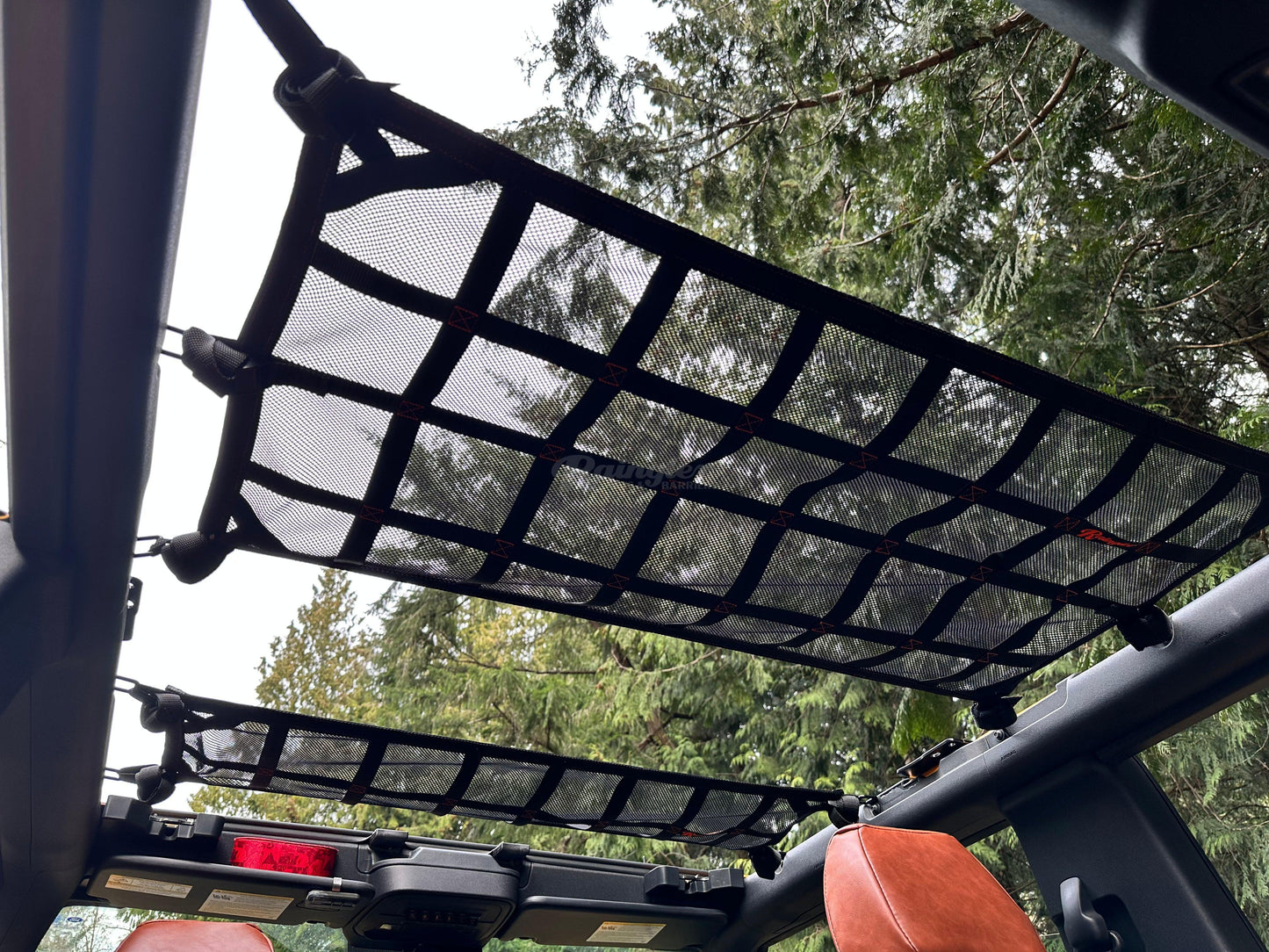 2021 - Newer Ford Bronco EZ Install Above 2nd Row Seat Attic Net-Raingler