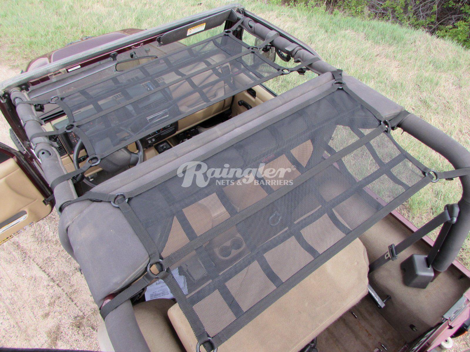 1954 - 2006 Jeep CJ YJ TJ Wrangler Cargo Area Ceiling Attic Net-Raingler