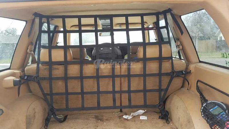 1993 - 2010 Jeep Grand Cherokee ZJ WJ WK Behind 2nd Row Seats Rear Barrier Divider Net-Raingler