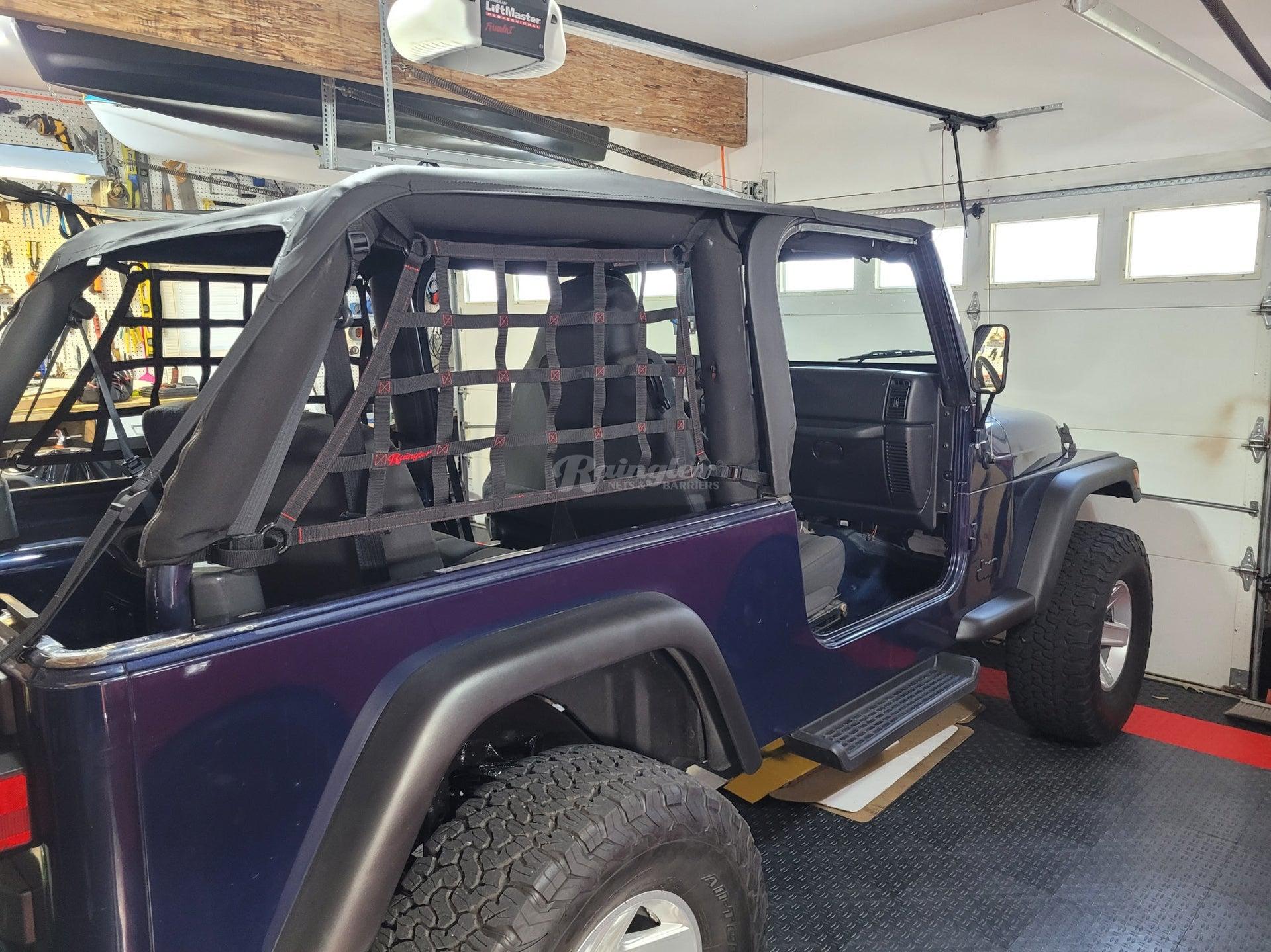 2004 - 2006 Jeep Wrangler LJ Unlimited Side Window Nets-Raingler