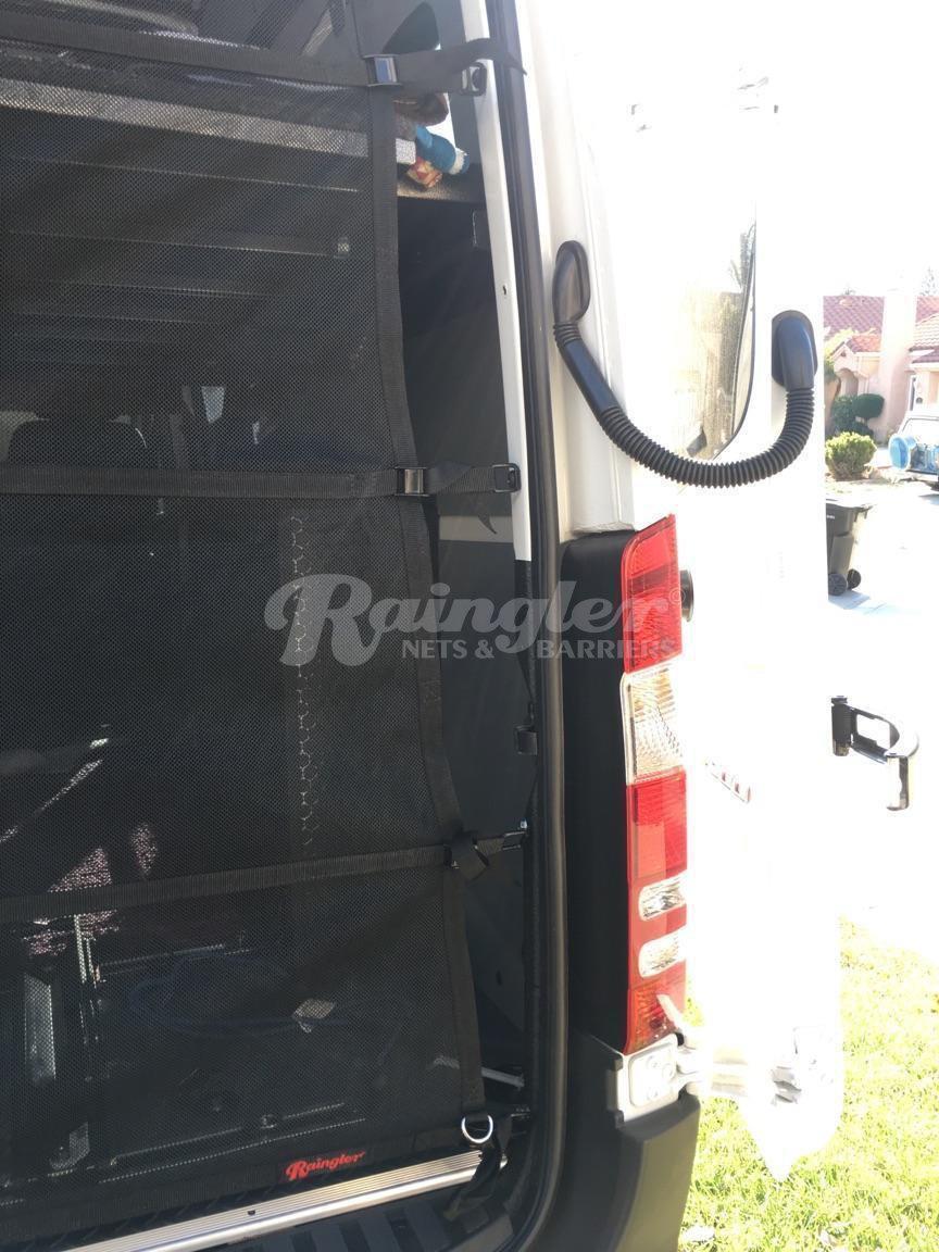 2006 - Newer Mercedes Benz Sprinter 2nd Gen Standard Roof Model Rear Barrier Divider Net-Raingler