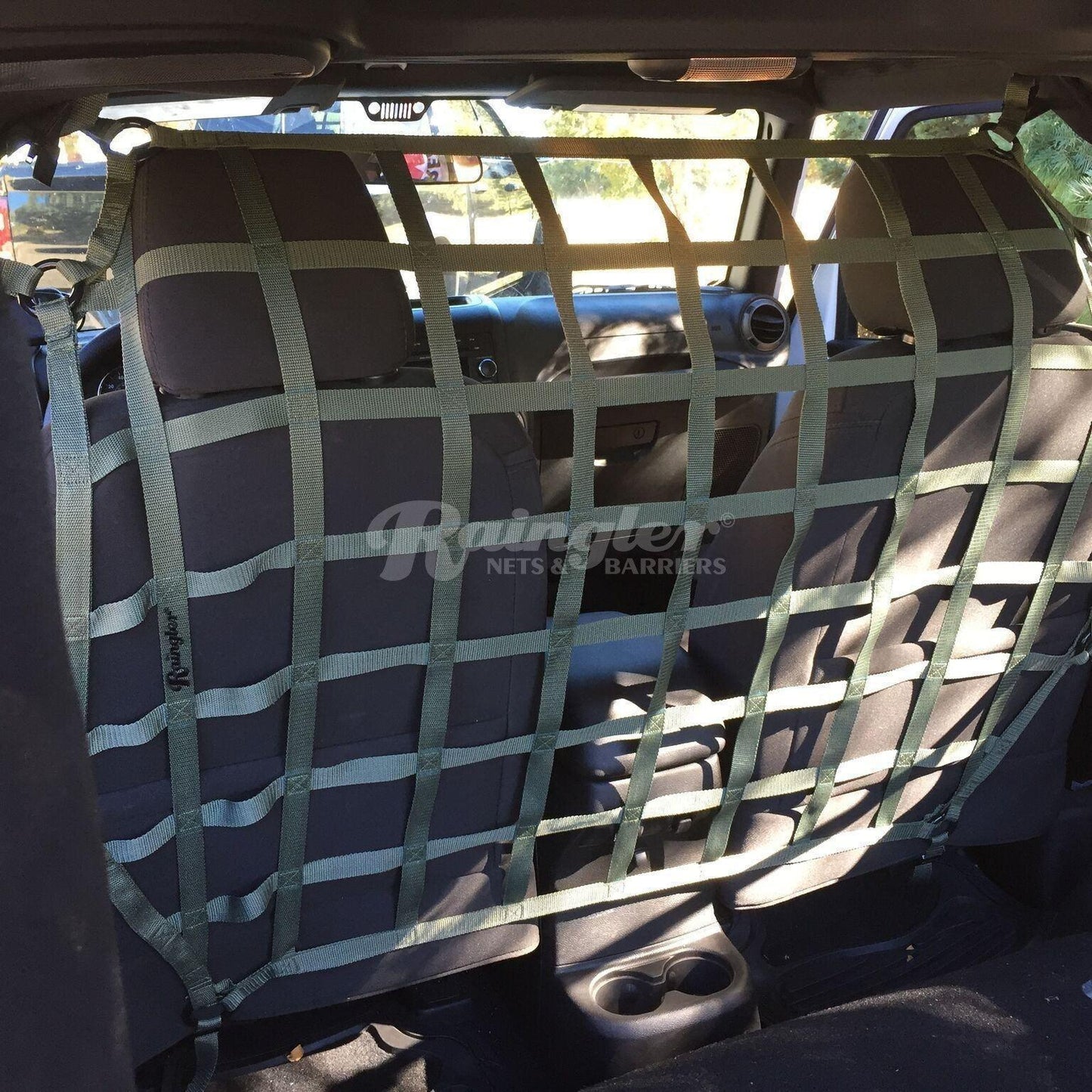 2007 - 2018 Jeep Wrangler JK 2 Door Barrier Divider Net-Raingler