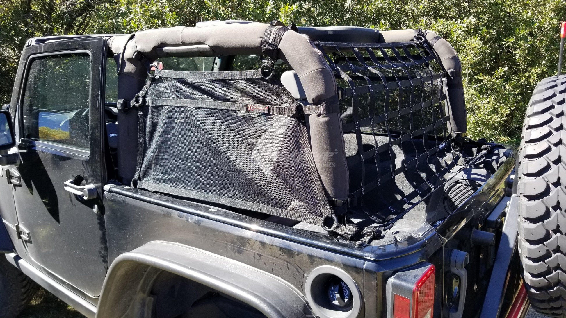 2007 - 2018 Jeep Wrangler JK 2 Door Side Window Nets-Raingler