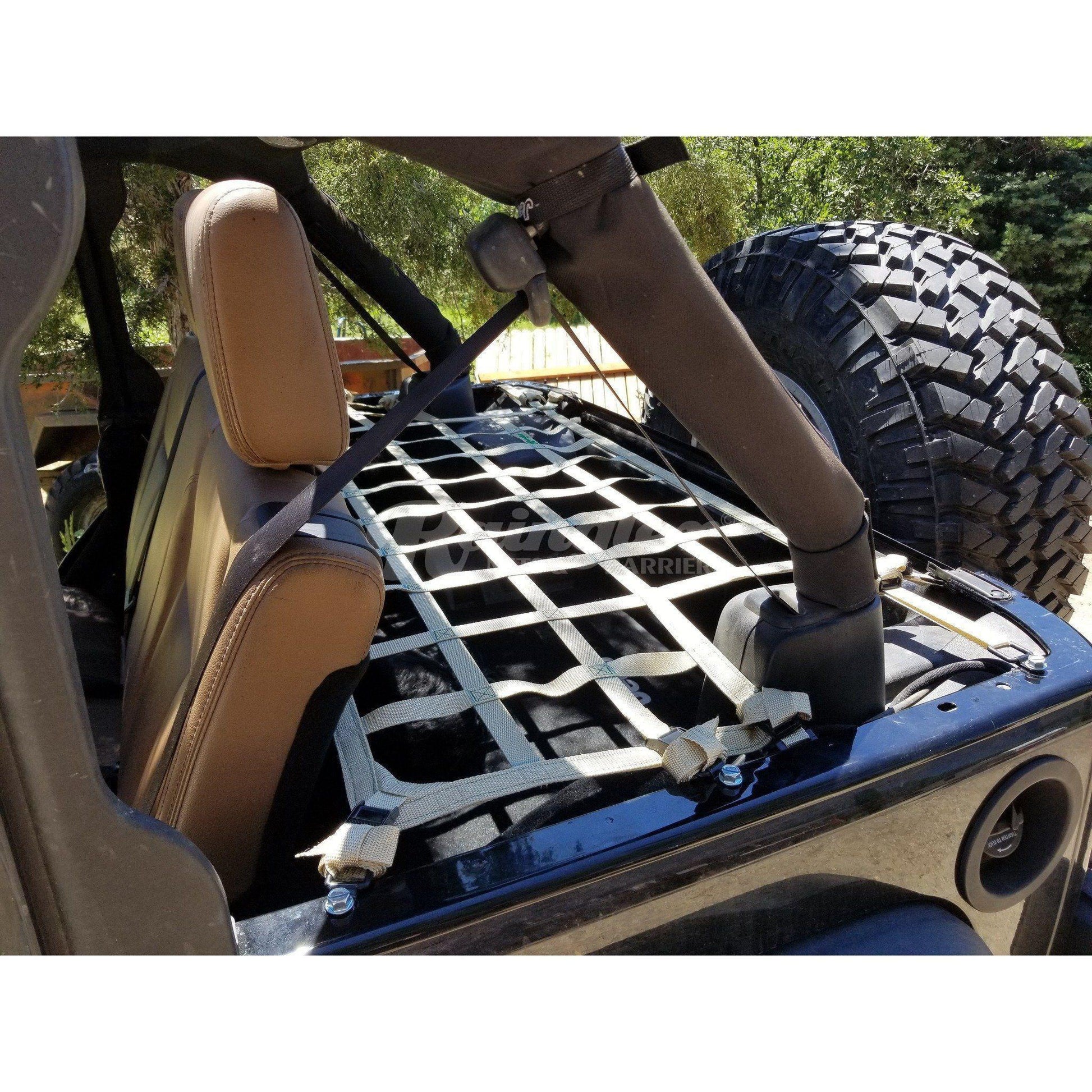 2007 - 2018 Jeep Wrangler Unlimited JKU 4 Door Cargo Area Containment and Shelf Net-Raingler