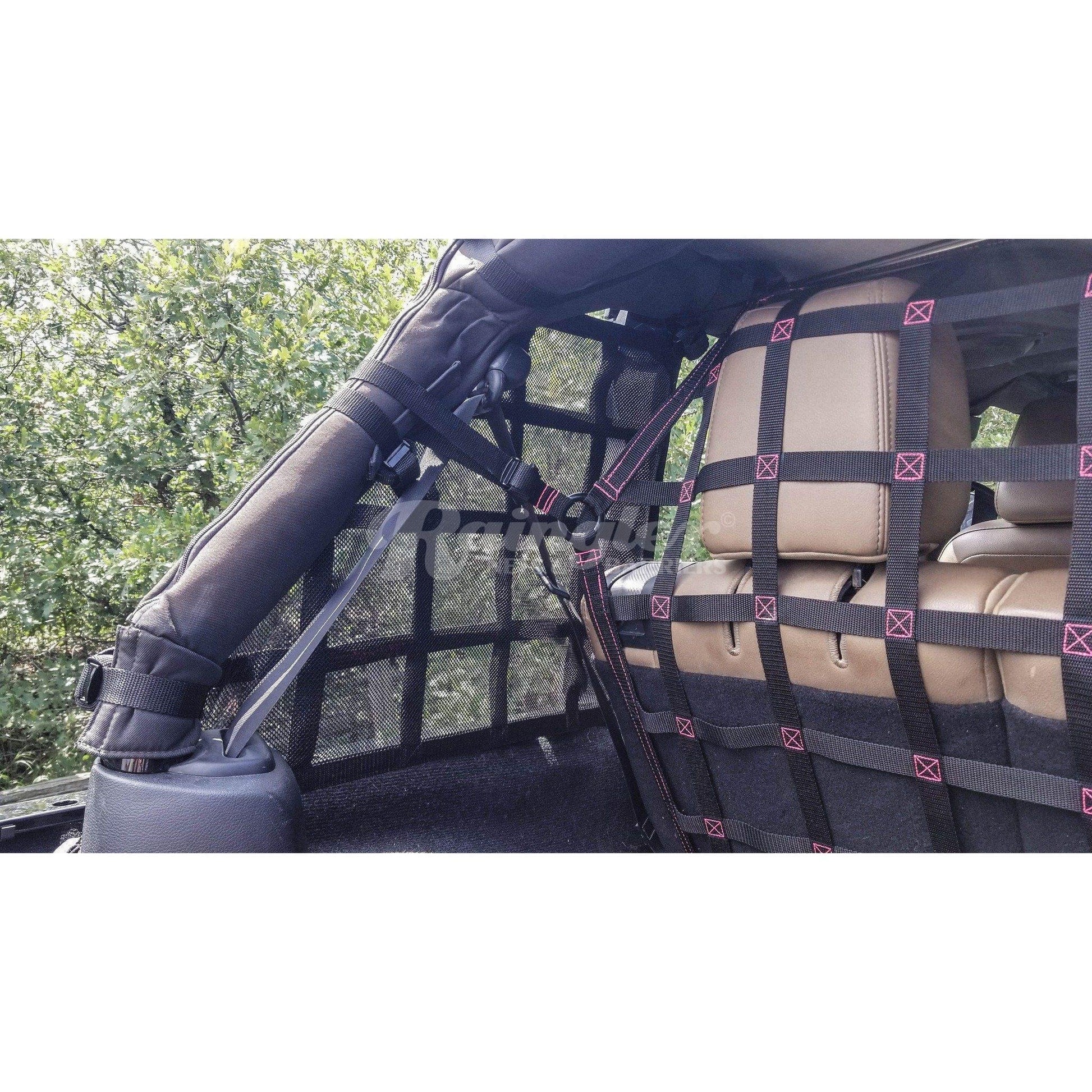 2007 - 2018 Jeep Wrangler Unlimited JKU 4 Door Side Window Nets-Raingler