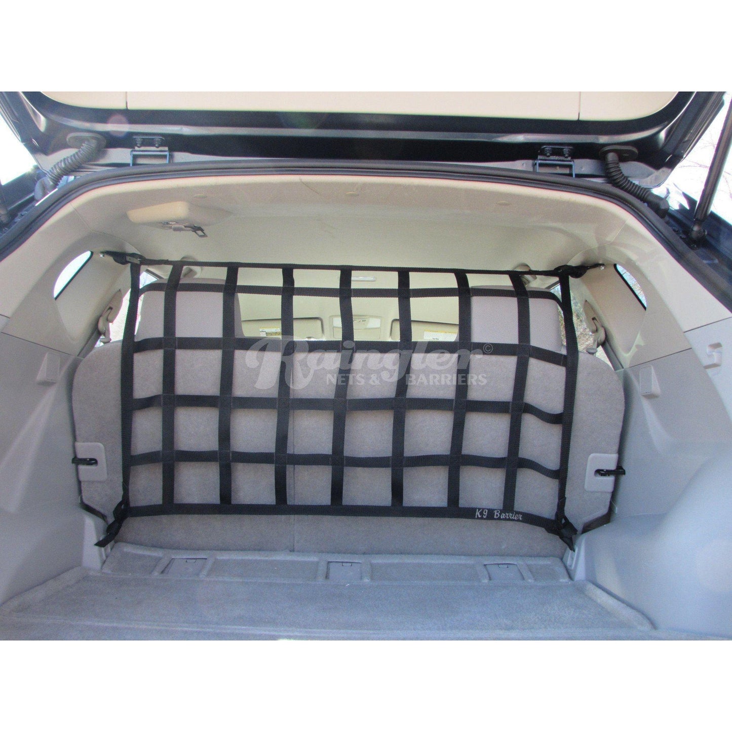 2008 - Newer Nissan Rogue and Rogue Select Behind 2nd Row Seats Rear Barrier Divider Net-Raingler